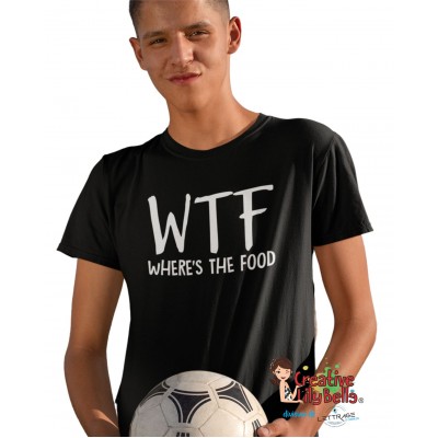 t-shirt WTF wheres the food ts4585